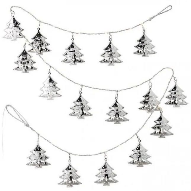 Instalație LED decorativă Markslöjd 704981 GERDA 40xLED/2xAA 1,8m alb cald