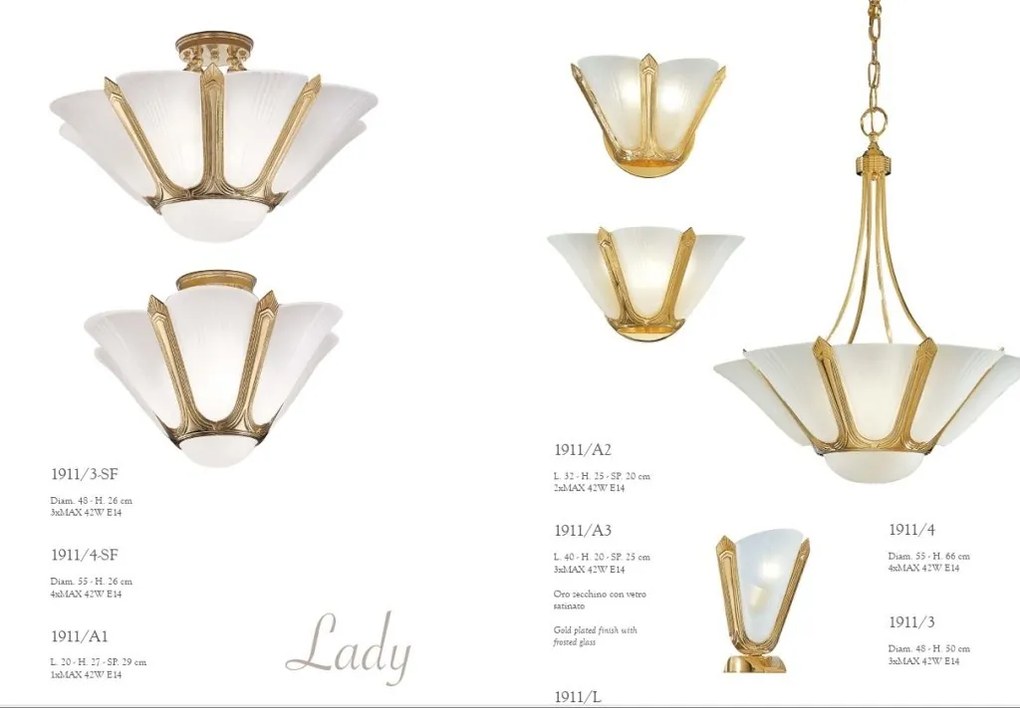 Plafoniera LUX design clasic realizata manual Lady 55cm
