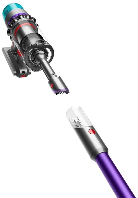 Aspirator vertical Dyson Gen5detect 446989-01, 280AW, 135000 rpm, 0.75l, 70 min, 3 moduri, LCD cu date în timp real, Senzor de particule, Lumina, HEPA, Nichel/violet