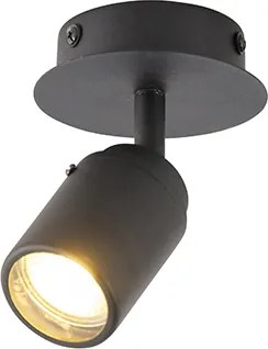Spot de baie modern negru IP44 - Ducha