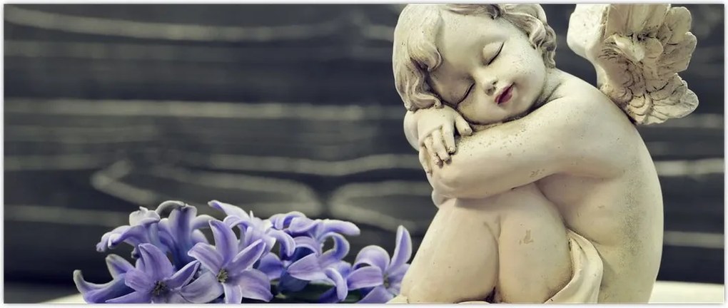 Tablou - Înger cu floare (120x50 cm)