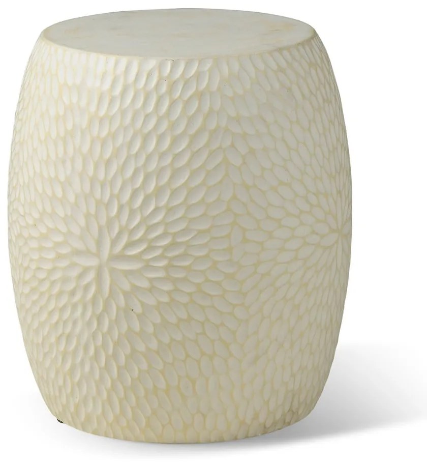 Măsuță auxiliară de grădină Bonami Selection Dalia, ø 40 cm, alb