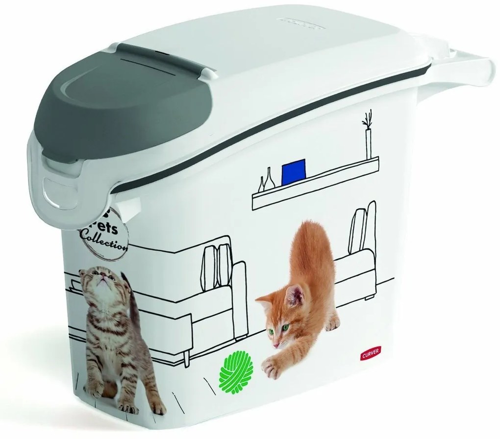 Recipient Curver pentru hrană pentru pisici 6 kg, 15 l