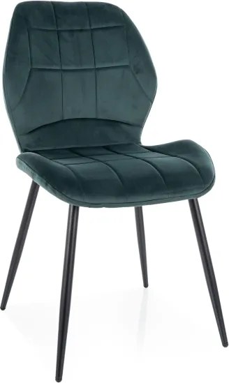 Scaun de dining JAKE VELVET verde