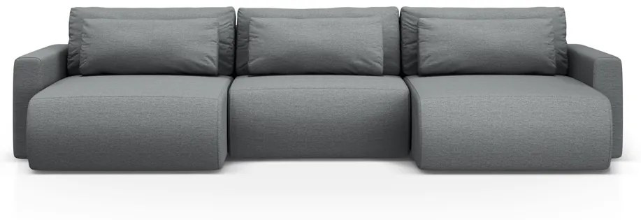 Canapea extensibila panoramica Belfast 4 locuri stofa L340 cm