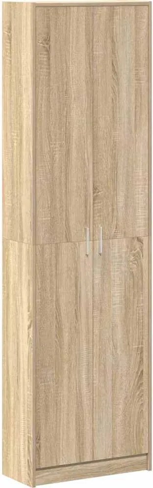 vidaXL Dulap cu raft Stejar Sonoma 55 x 25 x 189 cm Lemn compozit