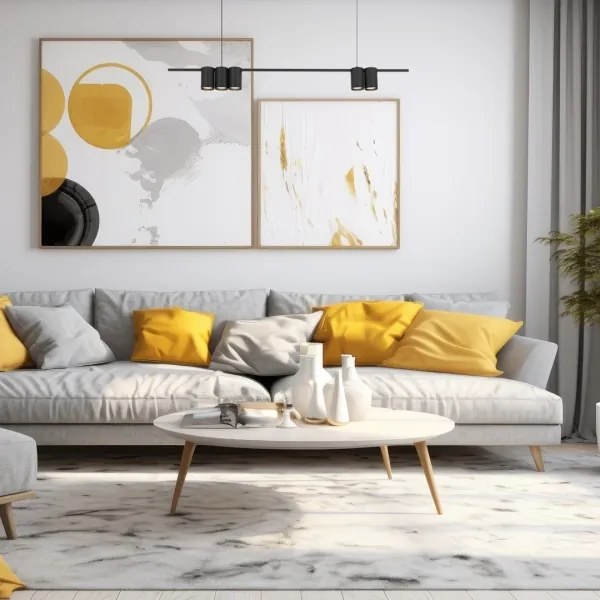 Lustră pe cablu GENESIS 5xGU10/8W/230V negru