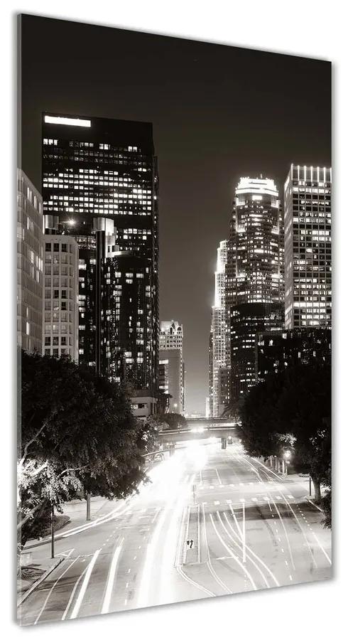 Tablou pe pe sticlă Los Angeles, pe timp de noapte