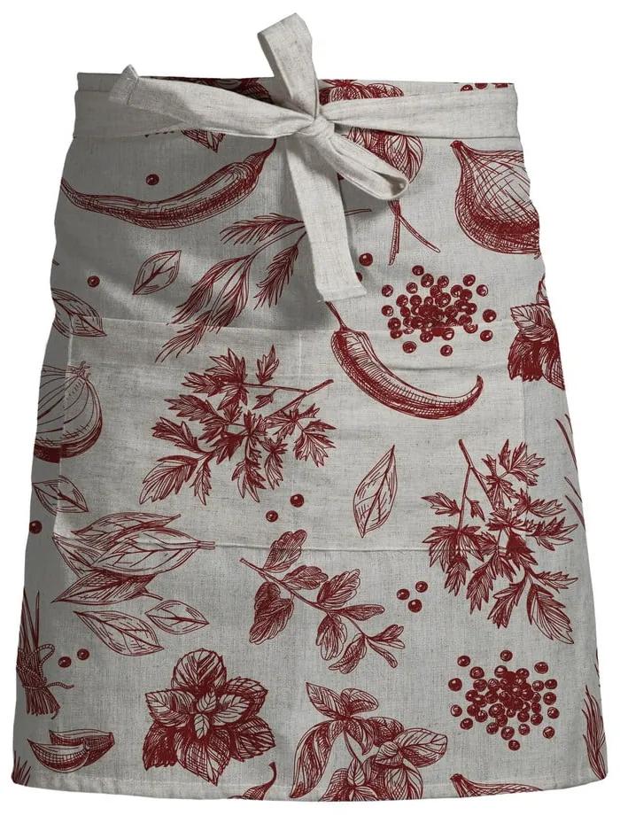 Șorț de bucătărie Linen Couture Delantal Red Peppers