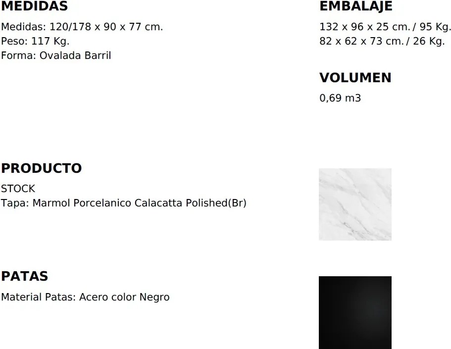 Masa extensibila design prin rotire Yodda 120-178x90