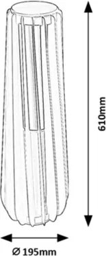 Rabalux 77207 - Aplica LED de perete pentru exterior TAMARITE, 12W, 230V, IP54