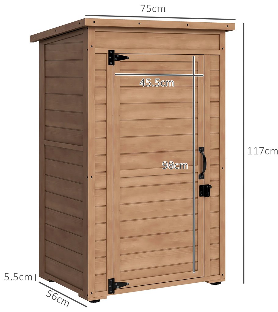 Outsunny Dulăpior de depozitare în aer liber , şopron mic | Aosom Romania