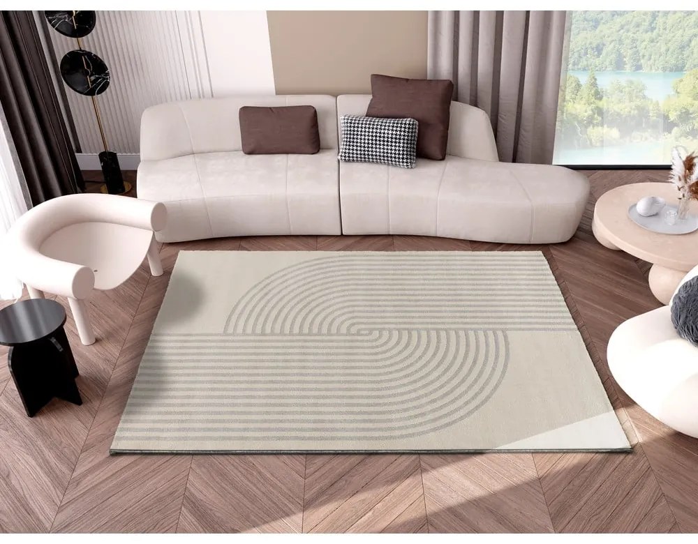 Covor gri/crem 160x230 cm Zen – Universal
