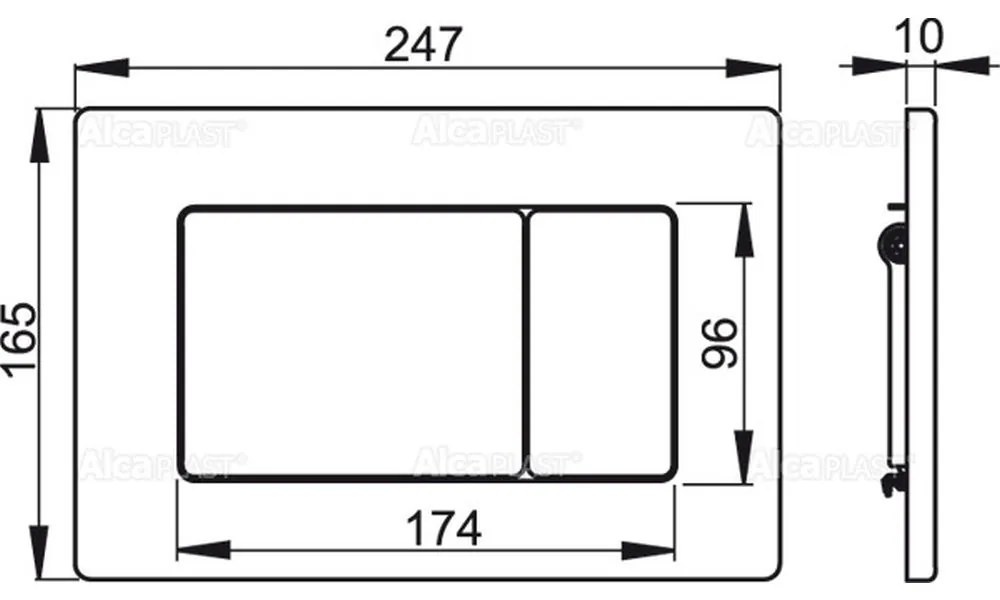 Control de spalare, Antivandal, otel inoxidabil