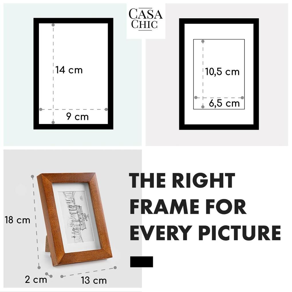 Kenton, ramă pentru fotografii, dreptunghiulară, 14 x 9 cm, pașaport, sticlă