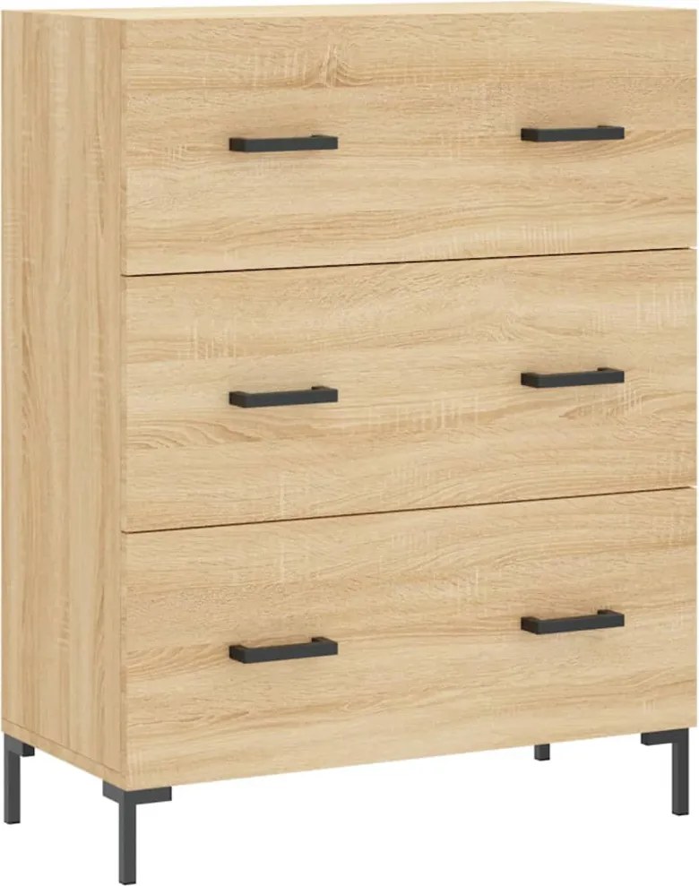 vidaXL Servantă, stejar sonoma, 69,5x34x90 cm, lemn compozit