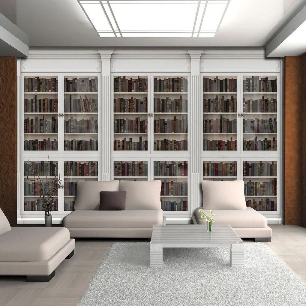 Fototapet - Biblioteca plină de cărți (254x184 cm)