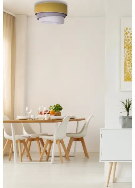 Duolla - Plafonieră TRIO 1xE27/15W/230V d. 45 cm galben/gri/alb