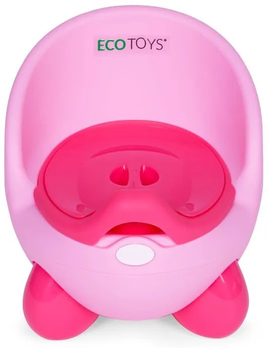 Ghiveci cu inserție detașabilă, picioare anti-alunecare roz