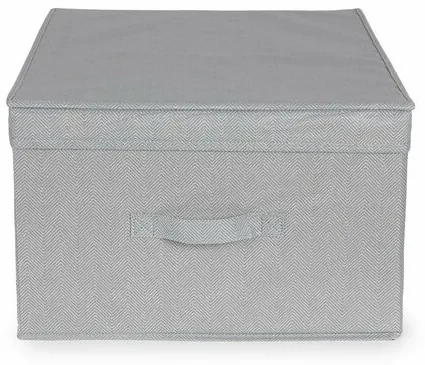 Cutie de depozitare pliabilă Compactor Wos,40 x 50 x 25 cm, gri, L