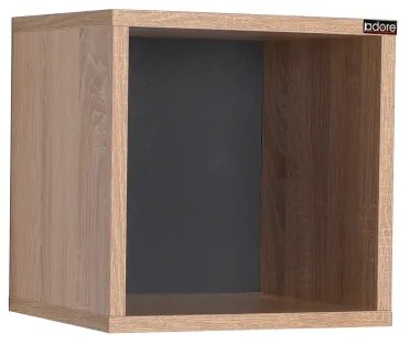 Raft de perete 33x33 cm maro