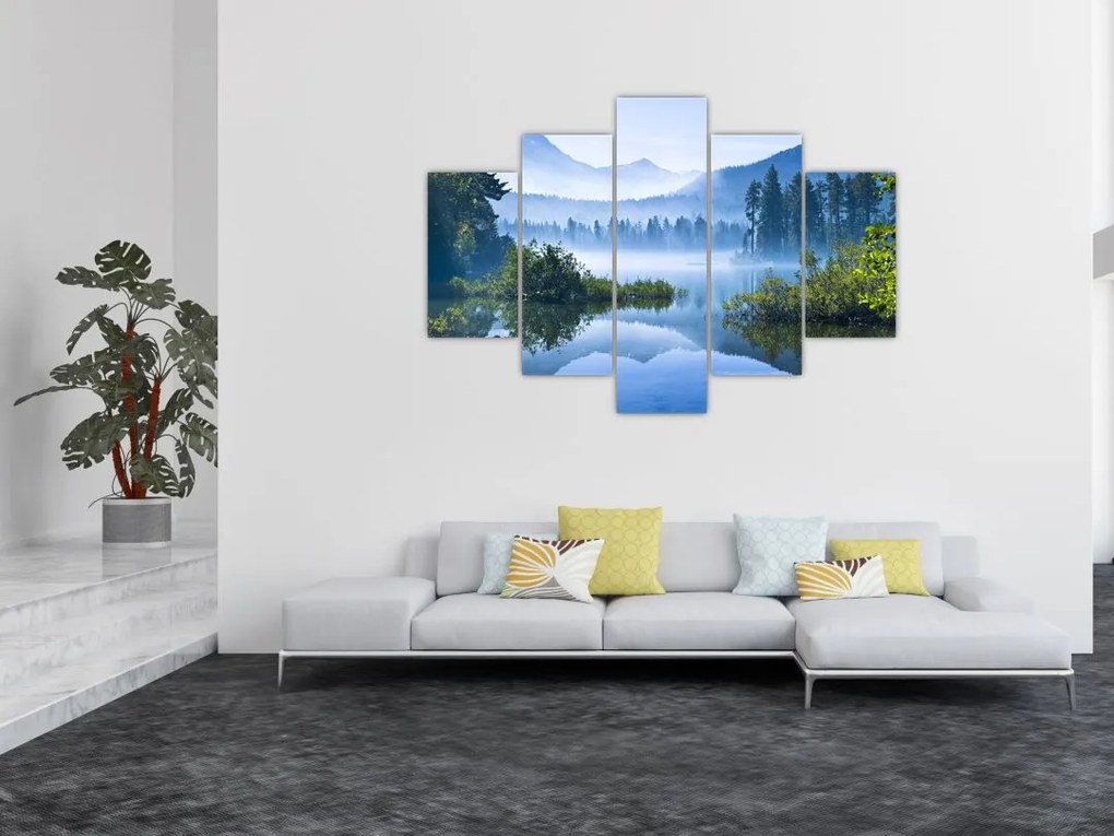 Tablou cu lac montan (150x105 cm)