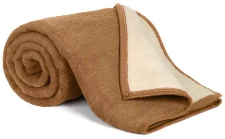 Pătură Bellatex KIRA PLUS maro / bejz, 200 x 230 cm