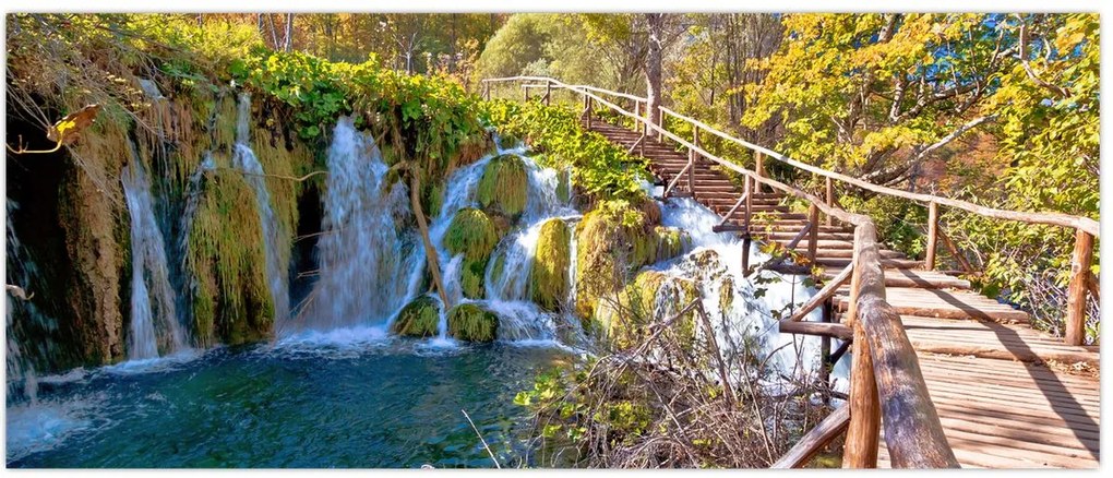 Tablou - Intrare in cascade (120x50 cm)