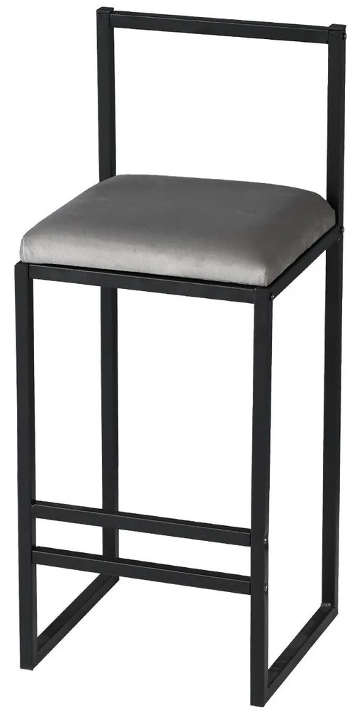 Scaun tip bar Nathaniel (Gri). 1089654