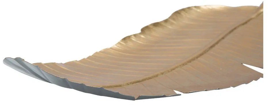 Decorațiune Mauro Ferretti Leaf, 55,5 x 18 cm, auriu