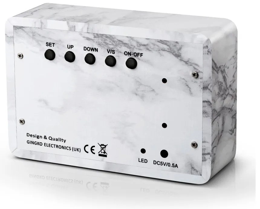 Ceas deșteptător digital Brick Click – Gingko