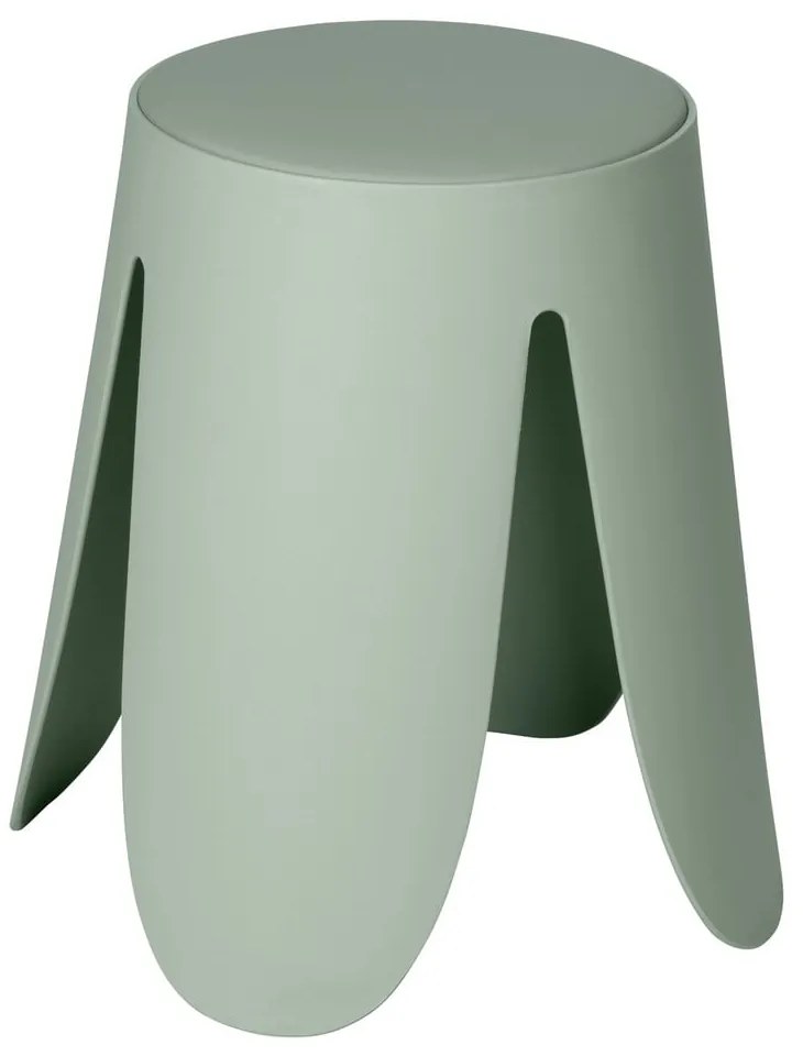 Scaun verde salvie stivuibil din plastic Comiso – Wenko