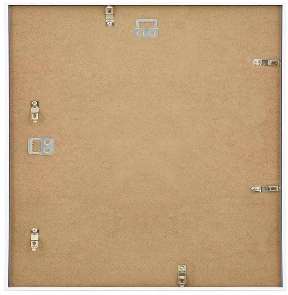 Rame foto colaj pentru perete masa, 5 buc., alb, 40x40 cm, MDF 5, Alb, 40 x 40 cm