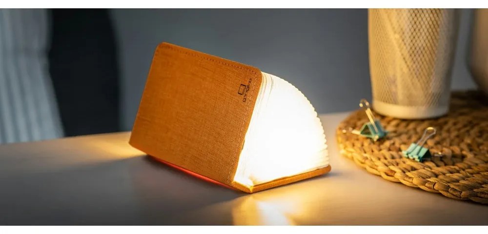 Decorațiune luminoasă portocalie cu USB Booklight – Gingko