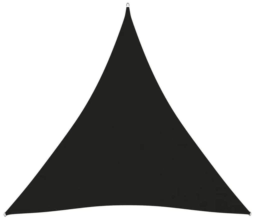 Parasolar, negru, 5x5x5 m, tesatura oxford, triunghiular