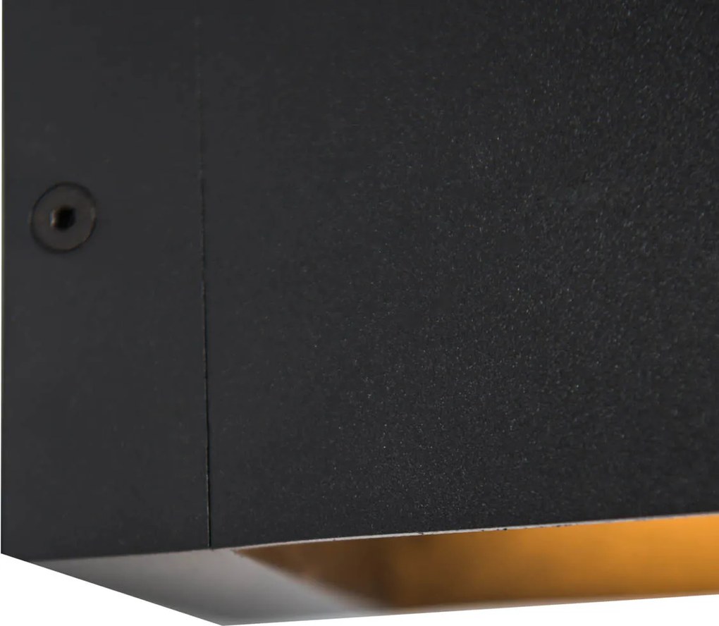 Aplica de perete inteligenta neagra 8 cm incl. Wifi G9 - Transfer