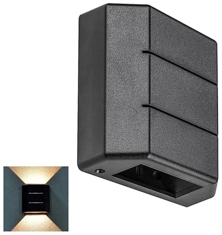 Aplică LED de exterior LIPPA LED/6W/230V IP54 neagră Rabalux 7319