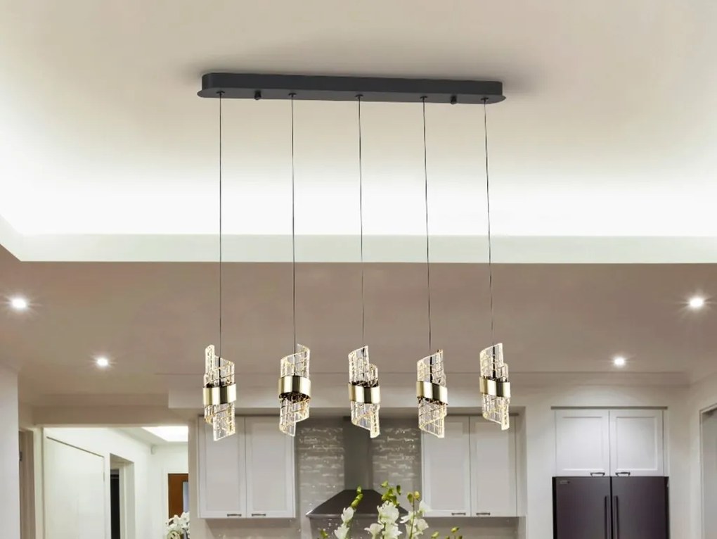 Lustra LED suspendata design elegant Iliada 5L