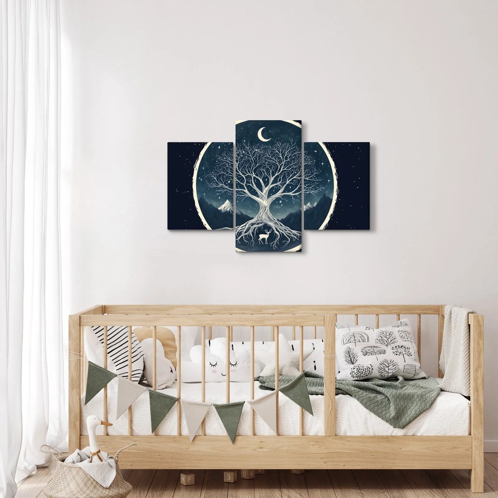 Tablou – Arbore magic cu cerb II. (90x60 cm)