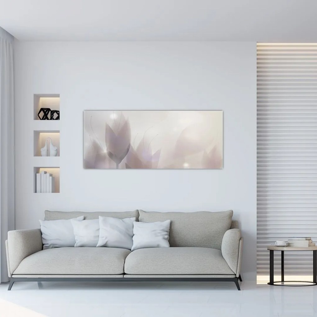 Tablou - Flori de crocus (120x50 cm)