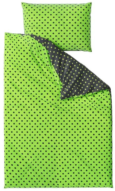 Lenjerie de pat din bumbac COLAM GREEN verde hotelova capsă Dimensiune lenjerie de pat: 70 x 90 cm | 140 x 200 cm