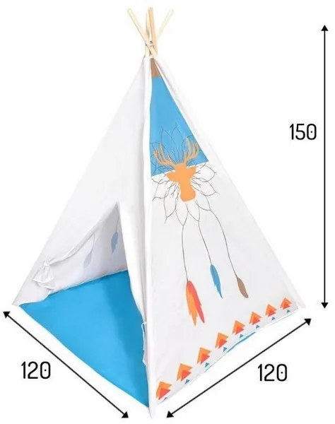 Cort de indieni Ecotoys 8177 - Alb