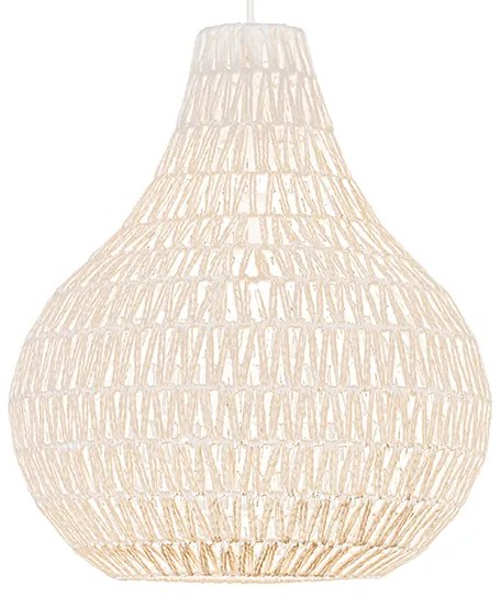 Lampa suspendata scandinava alba 45 cm - Lina Drop