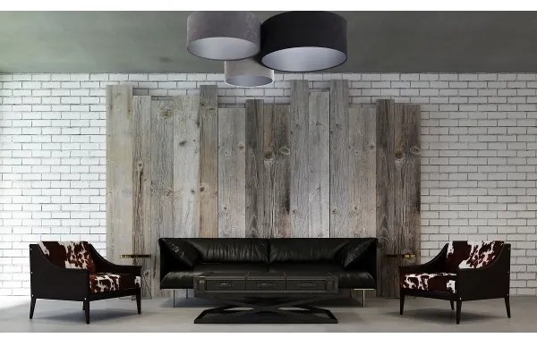 Plafonieră SPACE 3xE27/60W/230V gri/negru/argintiu