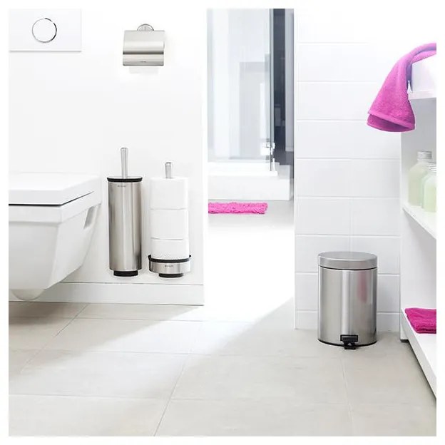 Suport hartie igienica Brabantia Profile 90300305, Montare pe perete, Rezistent la coroziune, Mat/inox