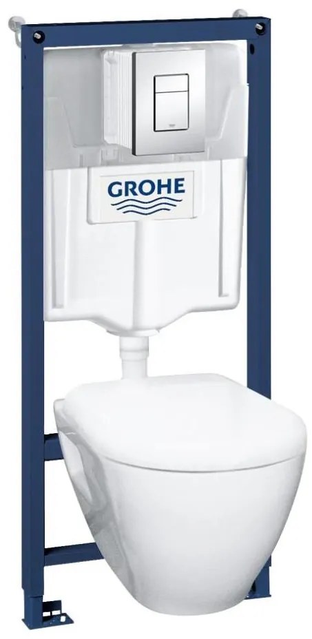 GROHE 39186000 - Set de instalație SOLIDO pentru perete, 1,13 m, alb