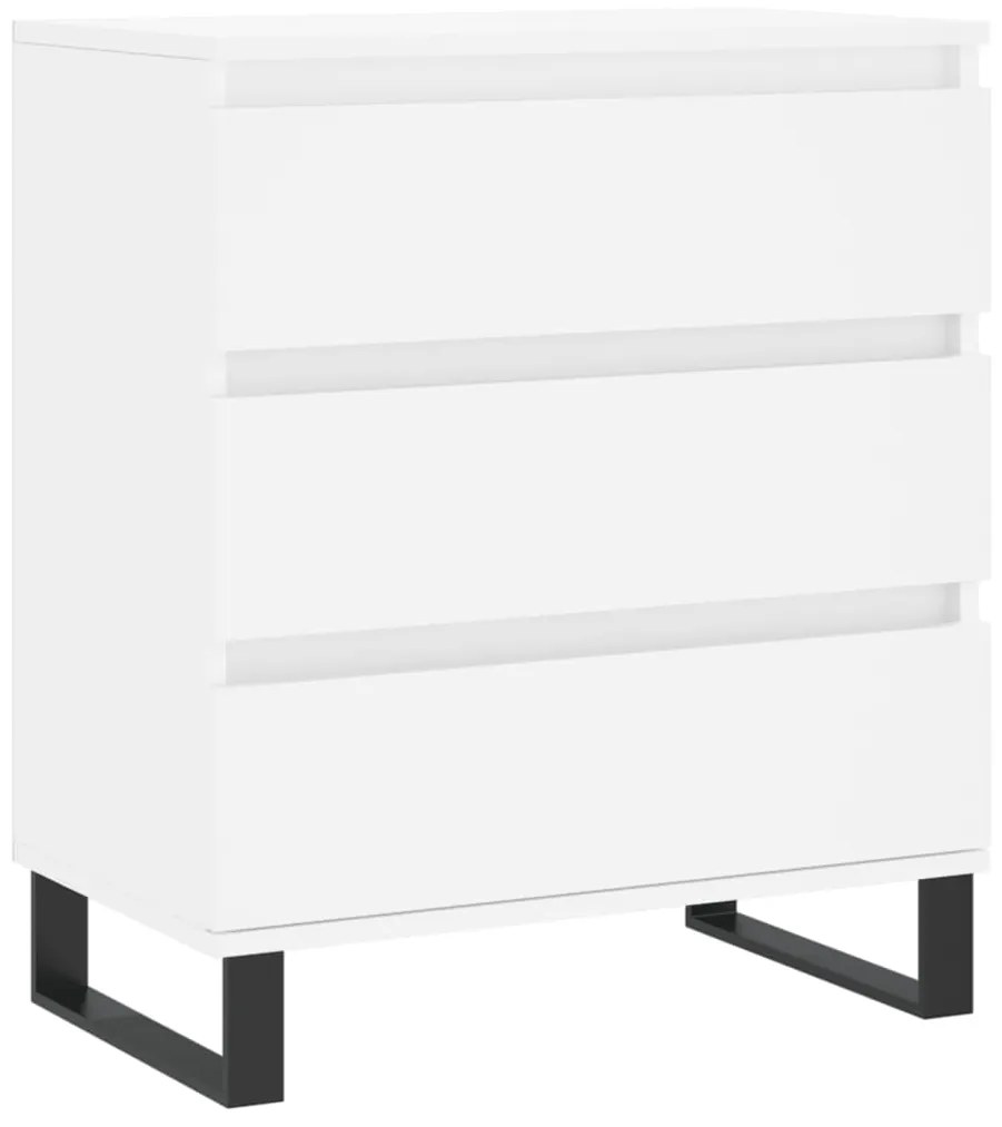 827188 vidaXL Servantă, alb, 60x35x70 cm, lemn prelucrat