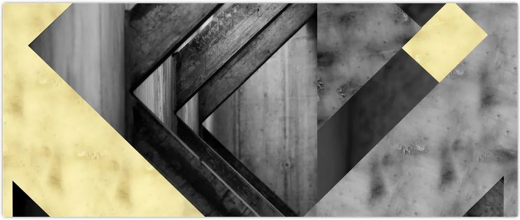 Tablou - Textura forme (120x50 cm)