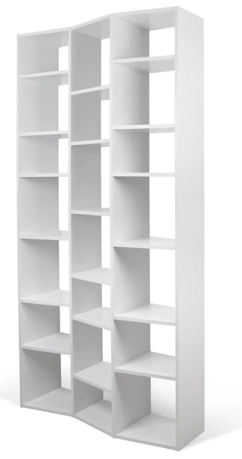 Bibliotecă albă 108x224 cm Valsa – TemaHome