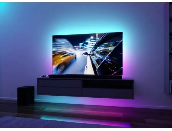 Bandă dimabilă pentru televizor LED/3,5W RGB 2m ZOLL 5V Paulmann 78880 + telecomandă
